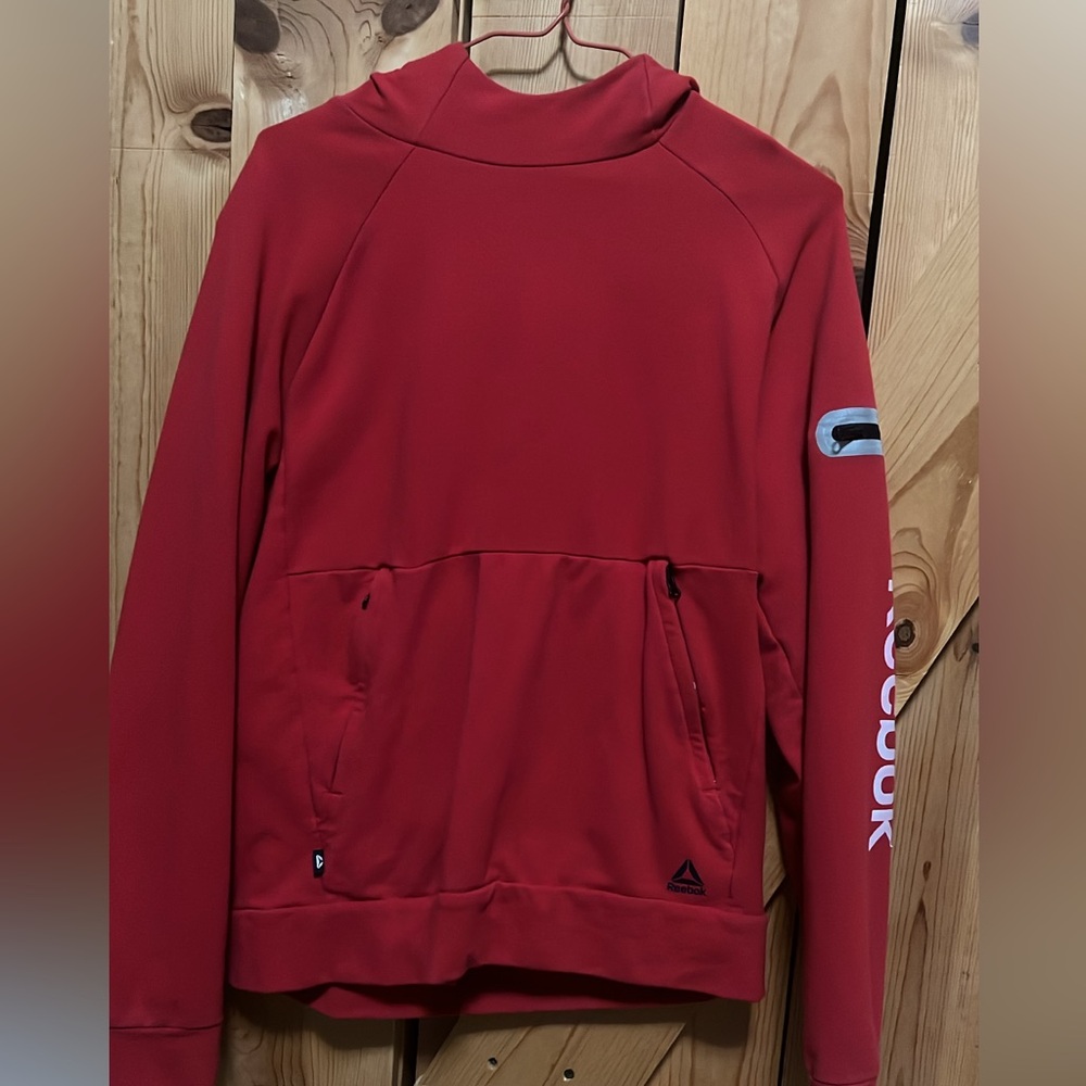 Reebok Scarlet Red Sweatshirt with Logo